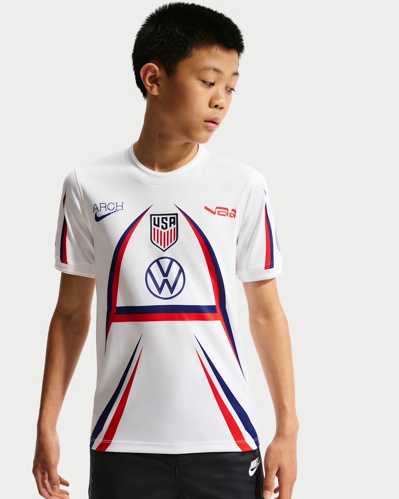 Nike x V.A.A. x USA Big Kids' Short-Sleeve Soccer Top – Canary Yellow