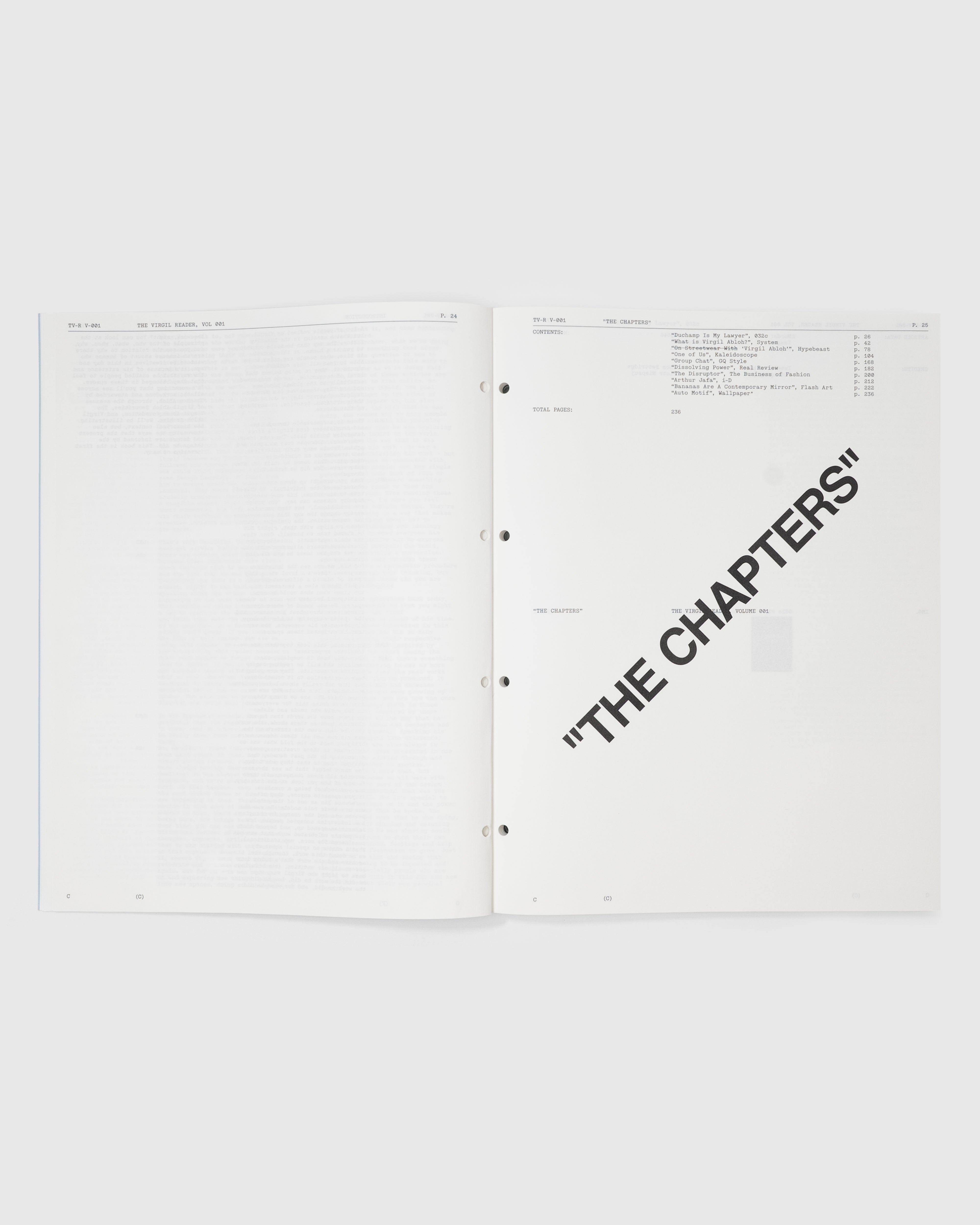The Virgil Reader, Volume 001 – Canary Yellow